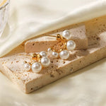 Bella Plated Pearl Earrings - 18K Gold Anti-Tarnish