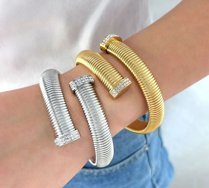 Chunky Snake Stackable Bangle