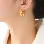 Elara Hoop Earrings - 18K Gold Anti-Tarnish