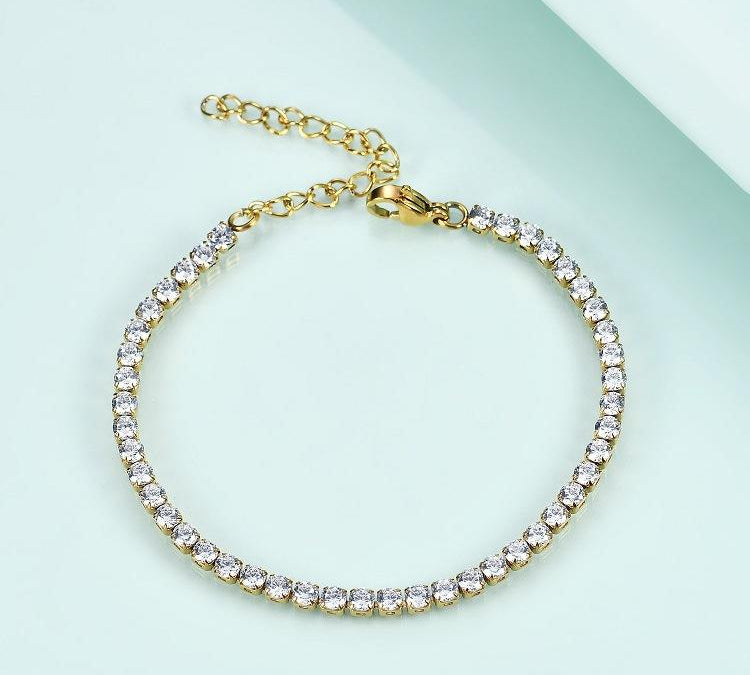 Diamond Spark Bracelet  (3mm size stone)