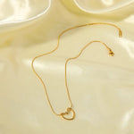 Serena Heart Necklace - 18K Gold Anti-Tarnish