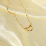 Serena Heart Necklace - 18K Gold Anti-Tarnish