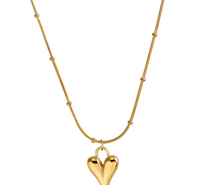 Elora Heart Necklace - 18K Gold Anti-Tarnish