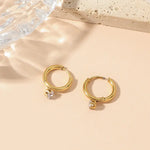 Tiana Radiance Hoop Earrings - 18K Gold Anti-Tarnish