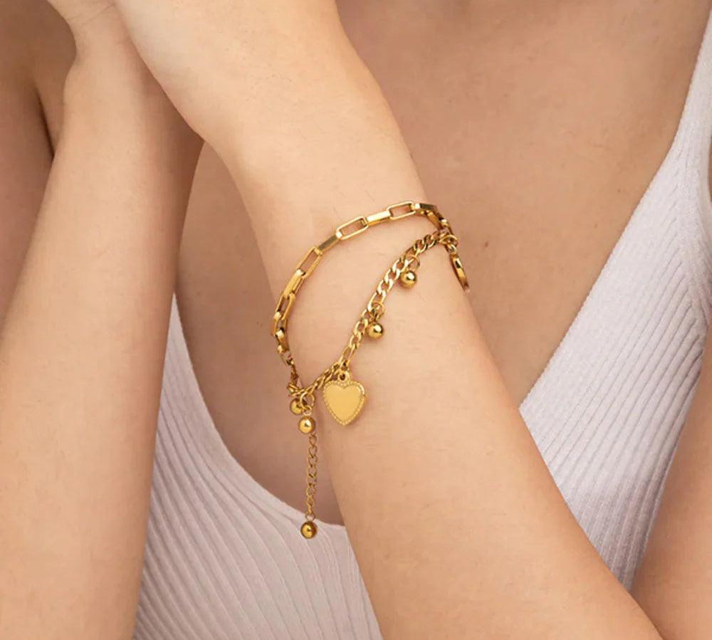 Eternal Heart Charm Bracelet